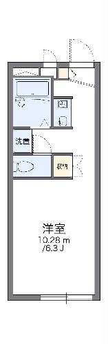 レオパレスヒロ・203号室の間取り