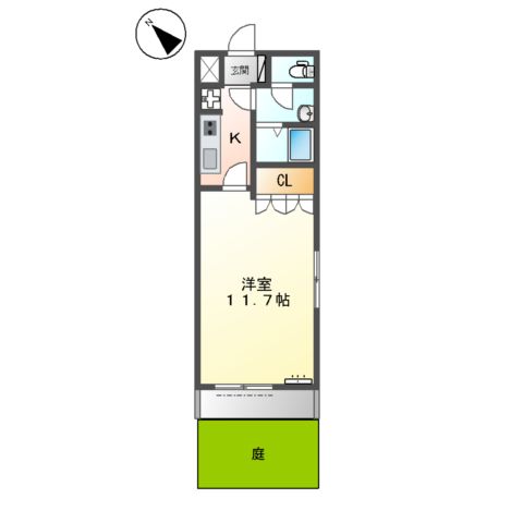 サンハイツ城山の間取り