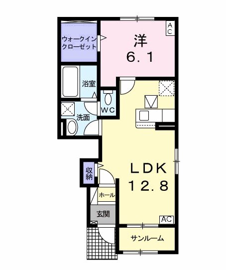 シャンポール須賀の間取り