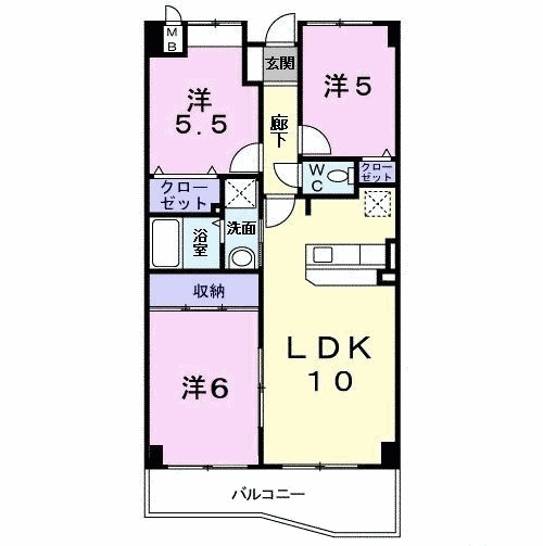 ソレアードの間取り