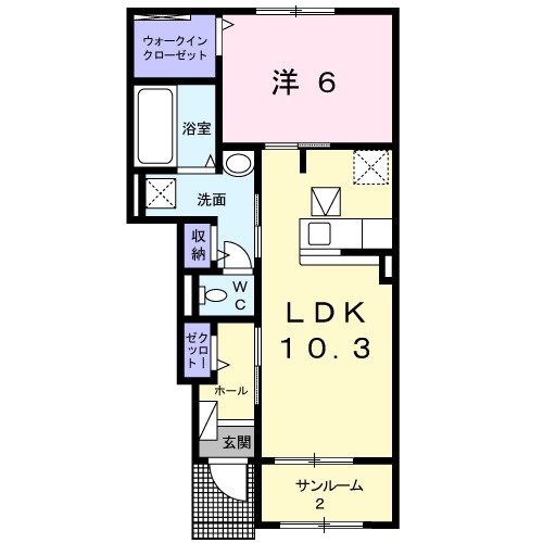 ラフィーネⅡの間取り