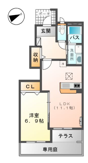 サンロワール Aの間取り