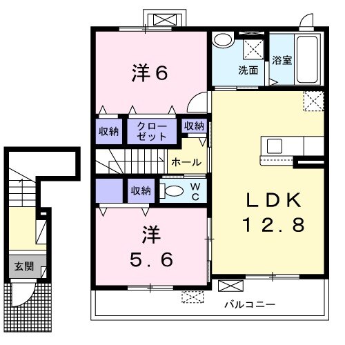 フォレスト ソレイユⅢの間取り