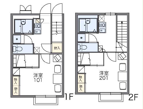 レオパレスサイカチの間取り
