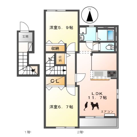 エンジェルステラの間取り