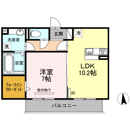 サンライズSの間取り