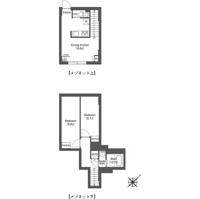 エスタート大井町フォレストの間取り