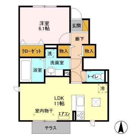 セジュールⅥの間取り