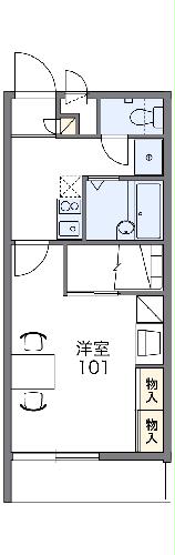 レオパレス美らシティ津波の間取り