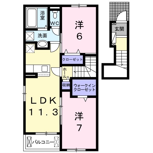 ソウ ブイソン Ⅶの間取り