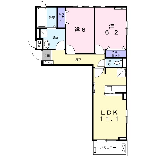 ハルカの間取り
