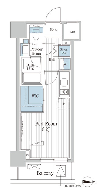 パークアクシス東陽町レジデンスの間取り