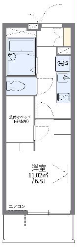レオパレスヒルフォートの間取り