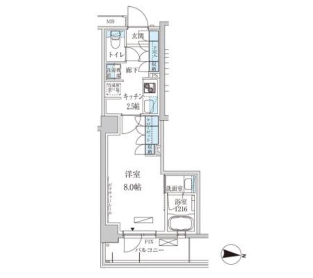 パークアクシス池上の間取り
