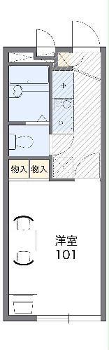 レオパレスキャッスル　Ｙ　Ｔ・108号室の間取り