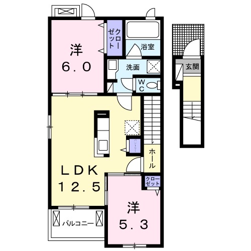 ルミナーレⅡの間取り