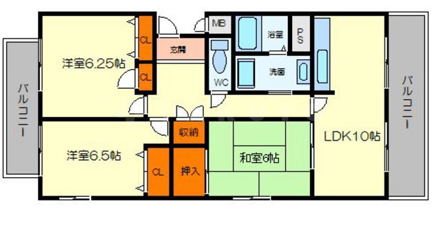 メゾンリヴィエール箕面の間取り