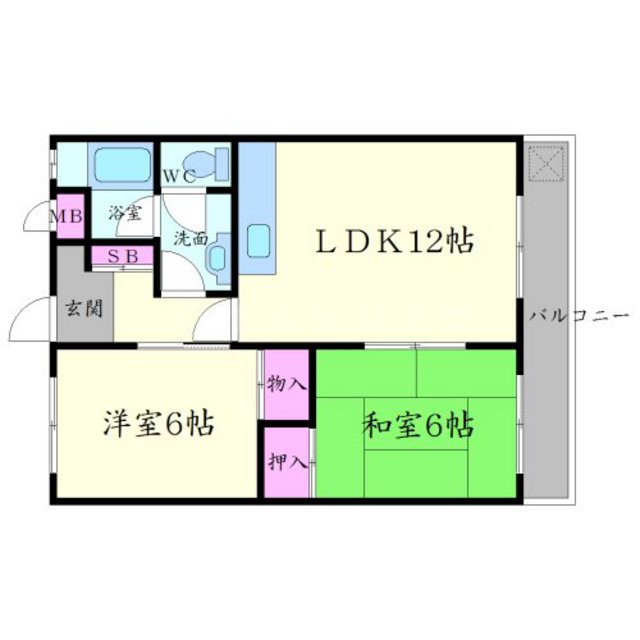テネメント西田の間取り