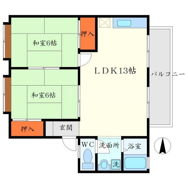 ディアコート箕面の間取り