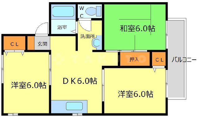 シャルム箕面の間取り