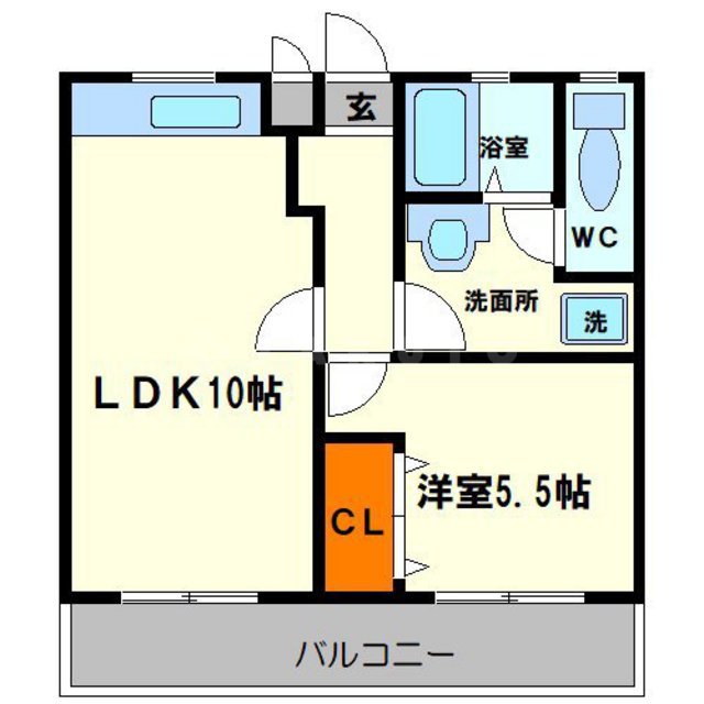 稲野第1ハイツの間取り