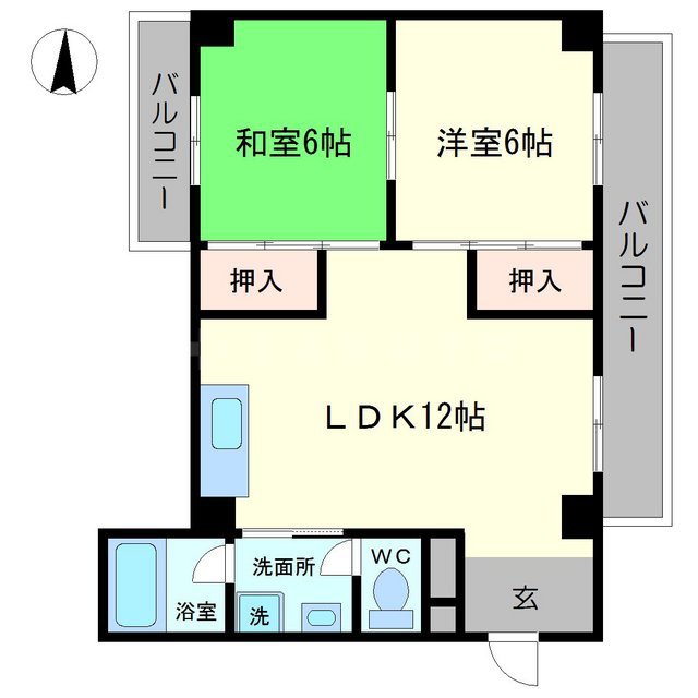 ヴィラ箕面の間取り
