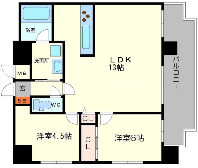 パルシオ福島の間取り