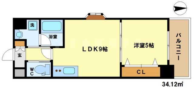 グランエイト中津の間取り