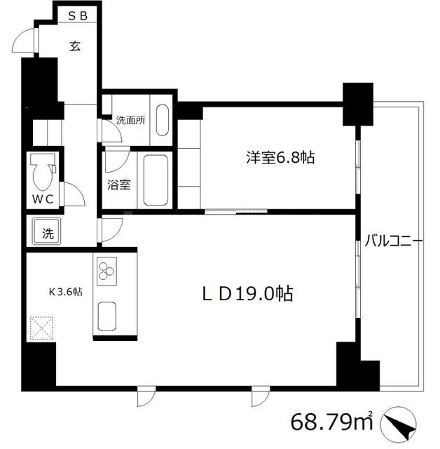 リバーサイドタワー中之島の間取り