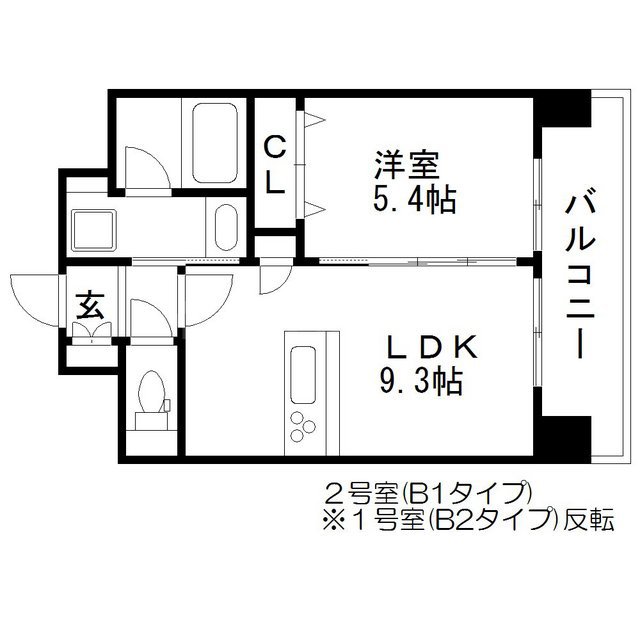 NobLe UMEKITA(ノブレ梅北)の間取り