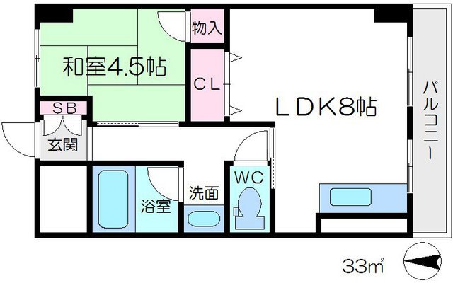 第2メゾン北梅田の間取り