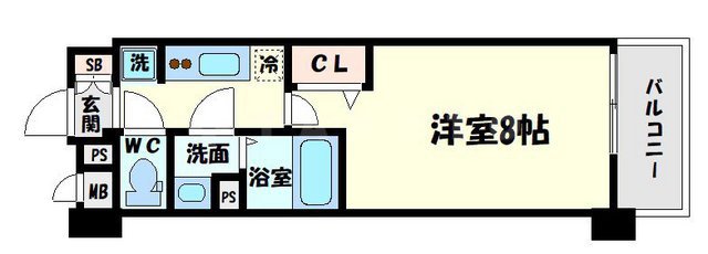 フォーリアライズ梅田レーベンの間取り