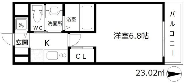 フレアコート梅田の間取り