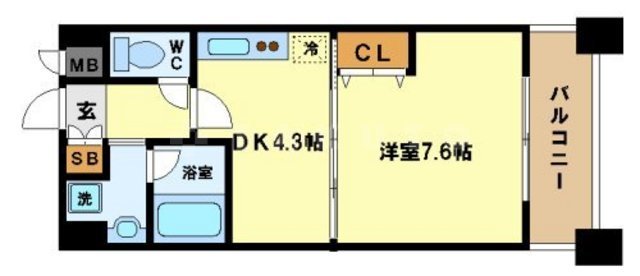 堂島プライマリーワンの間取り