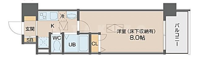 CITY SPIRE北梅田の間取り