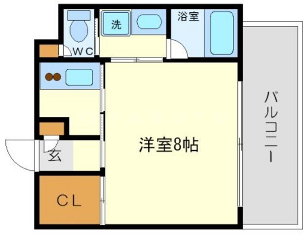 レジュールアッシュ梅田WESTの間取り