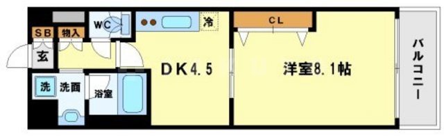 ソルレヴェンテ梅田の間取り