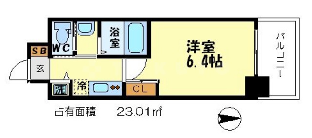 フレアコート梅田の間取り