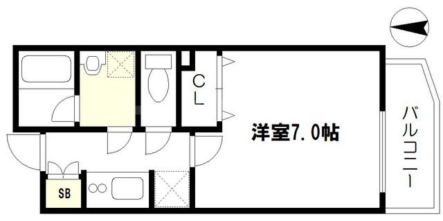 セイワパレス福島駅前の間取り
