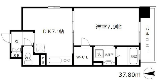 ビバーチェ鷺洲の間取り
