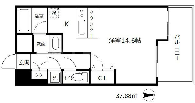 セレニテ梅田北Premiumの間取り