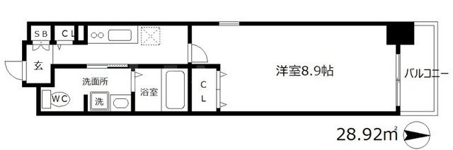 エスポルテ福島の間取り