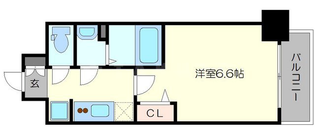 プレサンス梅田Ⅱの間取り