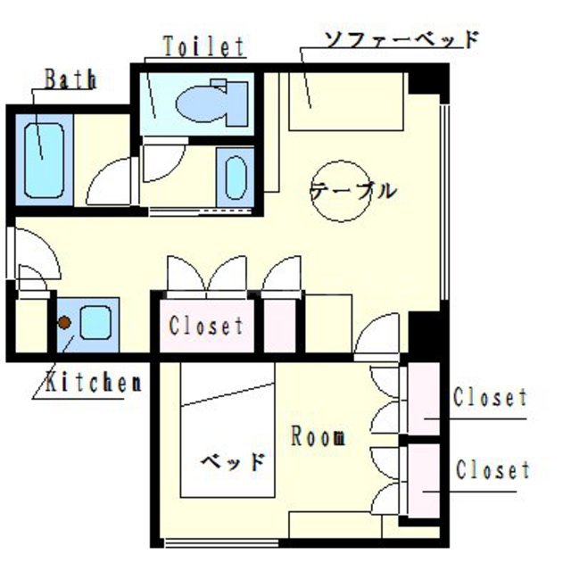 メゾン淀川の間取り