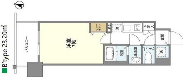 ファーストフィオーレ新梅田の間取り