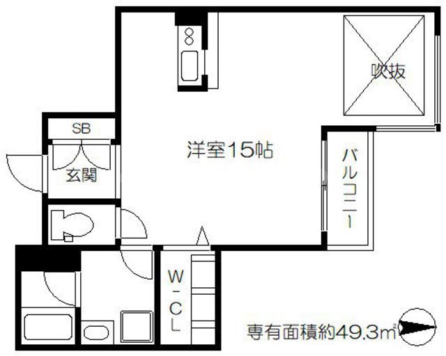 リバープレイス梅田北の間取り