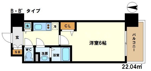 プレサンス梅田東ディアロの間取り