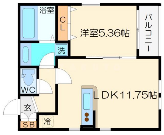 ラ・ヴィータ西中島の間取り