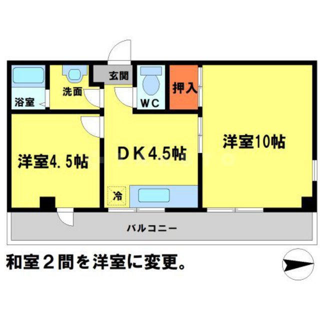 タカラマンションの間取り