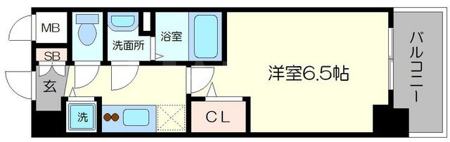プレサンス梅田北オールの間取り
